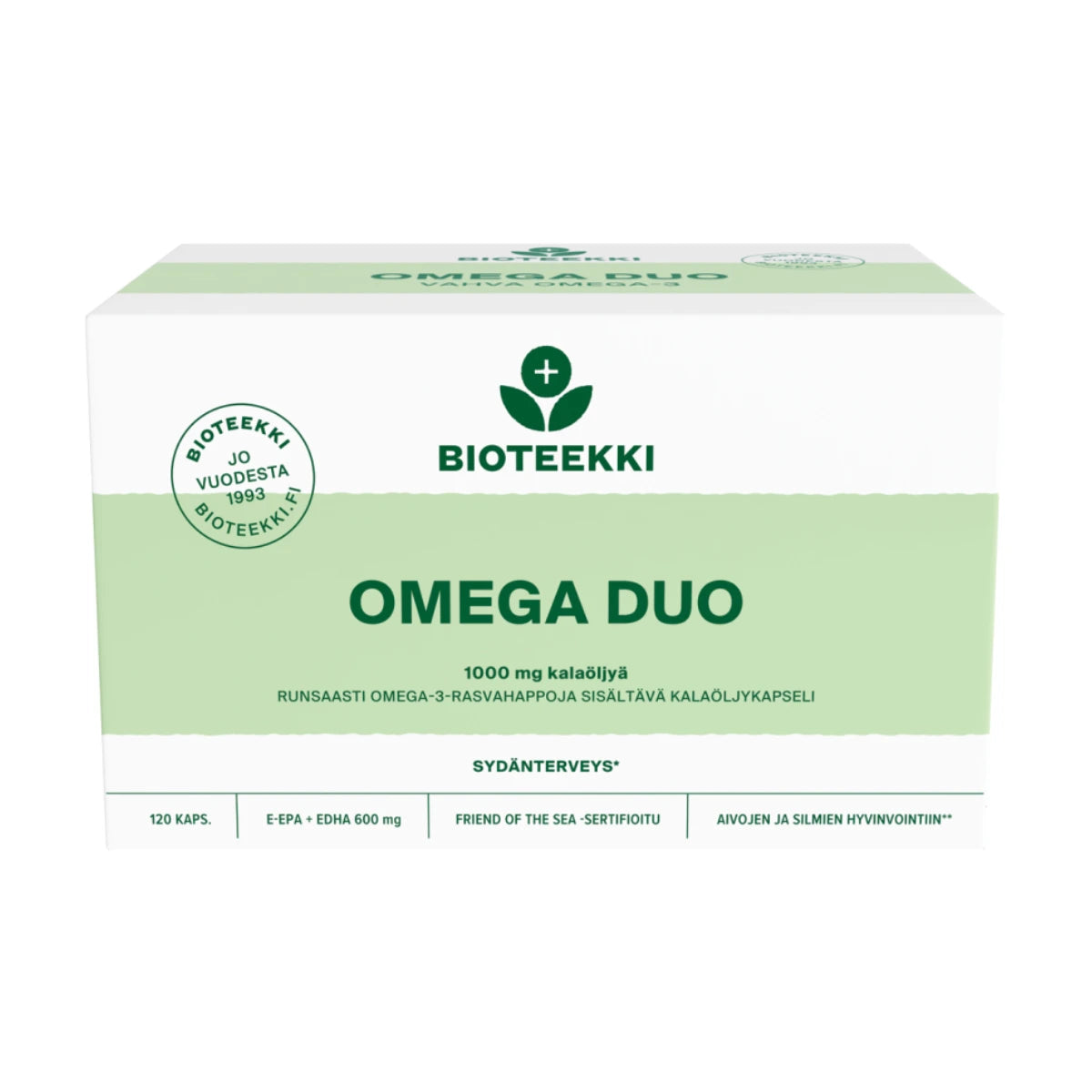 BIOTEEKIN Omega Duo kalaöljykapseli 120 kpl