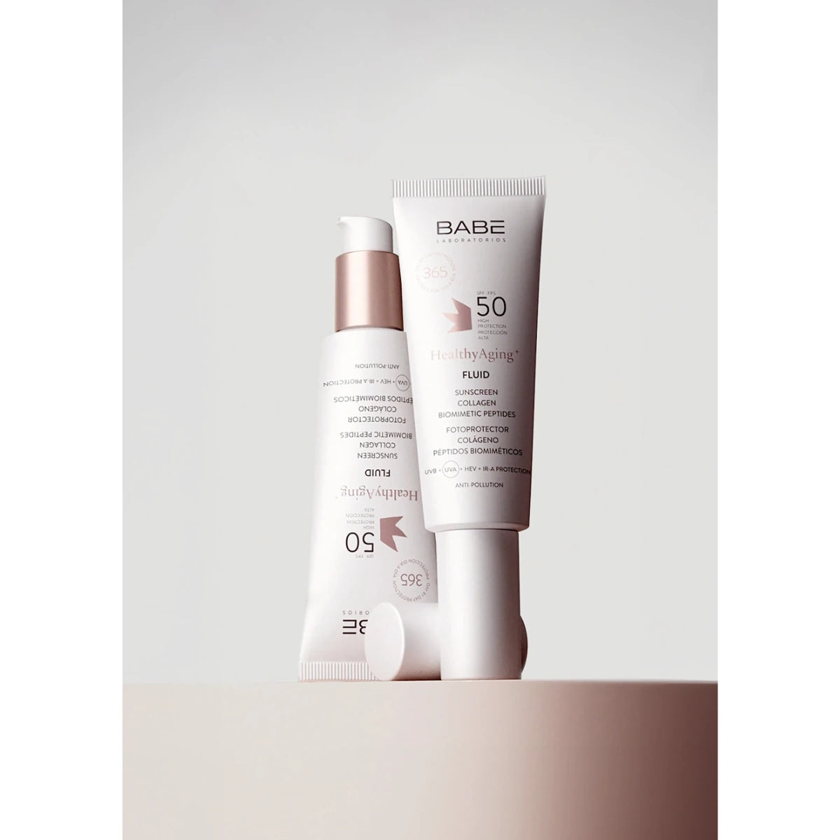 Babé HealthyAging+ Fluid Sunscreen SPF50 ikääntymisen merkkejä vastaan