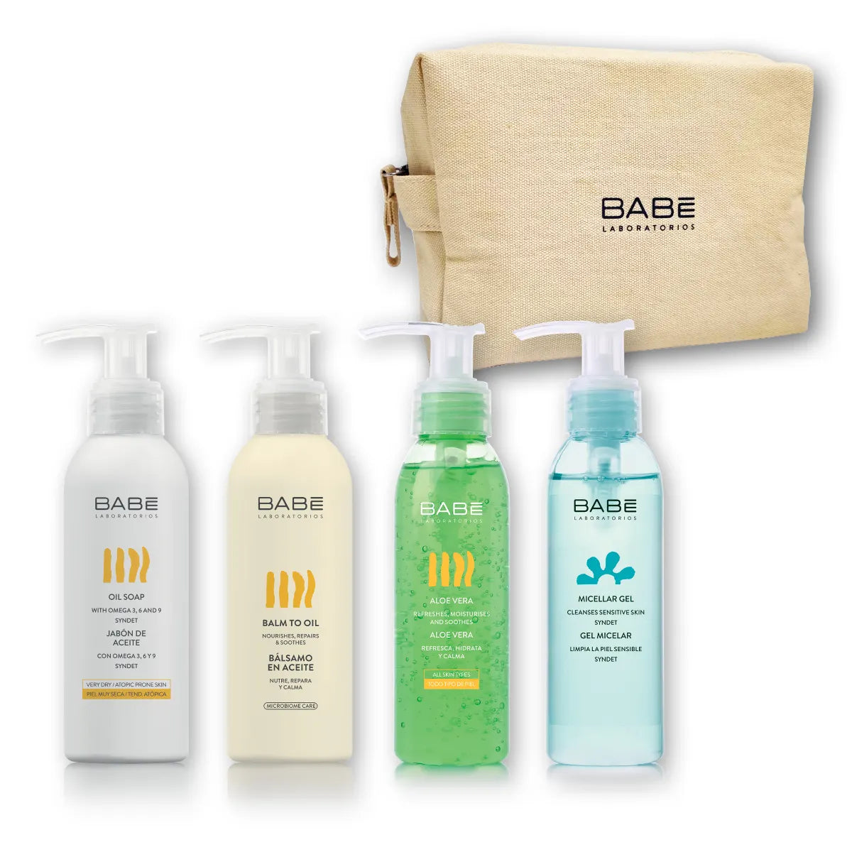 BABE Matkapakkaus 4 kpl ihonhoitotuotteita