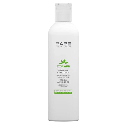 Babe Stop Akn Repairing Astringent Tonic Lotion 250 ml kasvovesi rasvoittuvalle tai akneen taipuvaiselle iholle