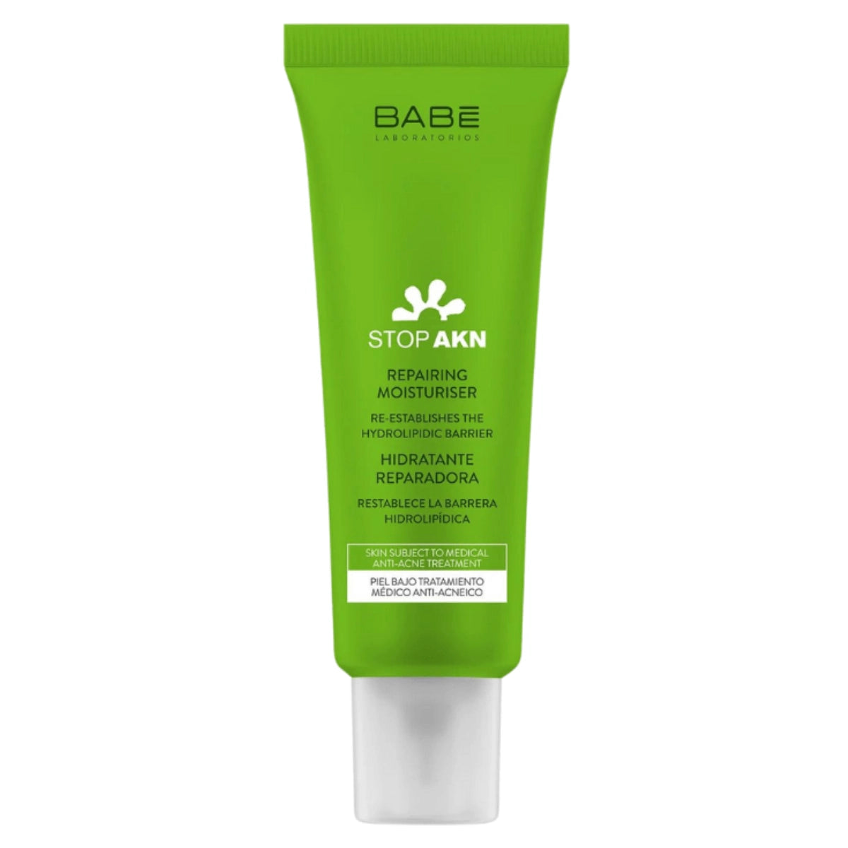 BABE Stop Akn Repairing Moisturiser 50 ml erityisesti iholle, joka on altistunut farmakologisille kuivattaville hoidoille 