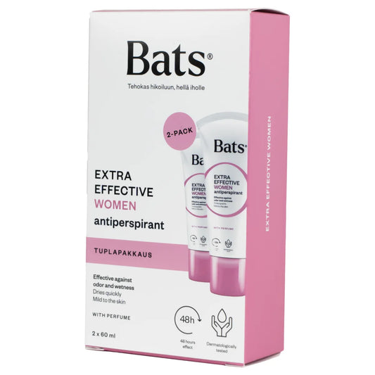 Bats Roll-on Women Antiperspirantti tuplapakkaus 2x60 ml