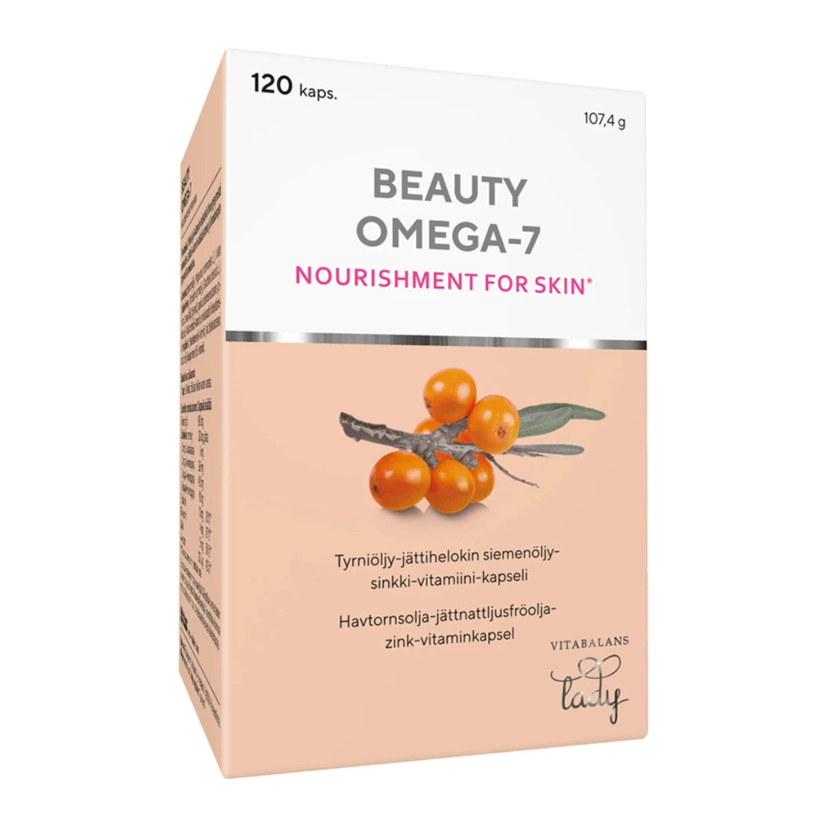 BEAUTY Omega-7 kapseli 120 kpl tyrniöljyä sisältävä