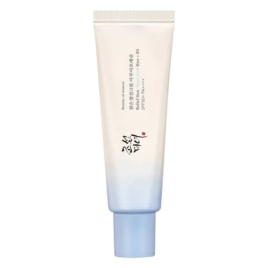 Beauty of Joseon Relief Sun Aqua-Fresh Rice + B5 50 ml – Kevyt ja rauhoittava SPF50+ aurinkovoide