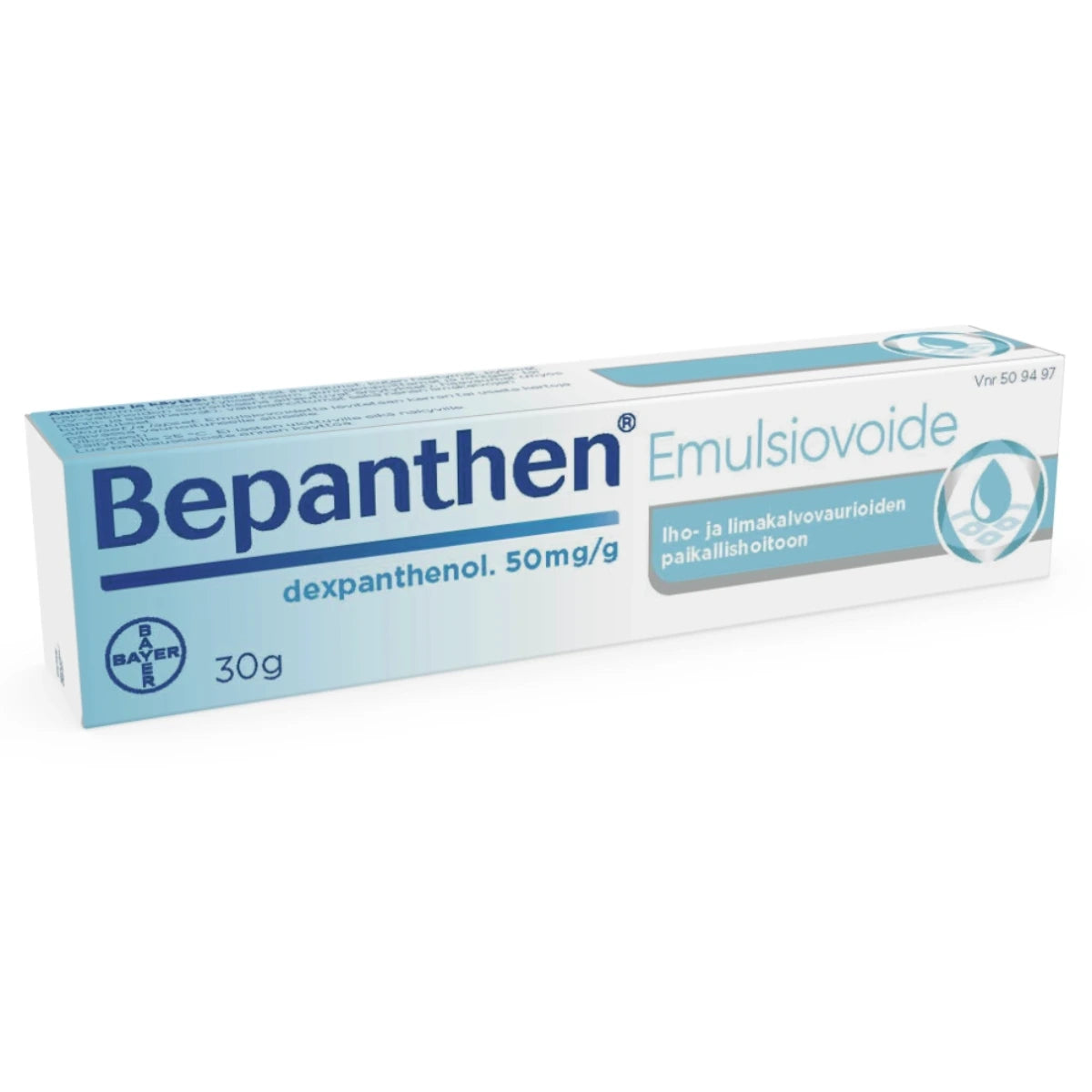 BEPANTHEN 50 mg/g emulsiovoide 30 g iho- ja limakalvovauroiden paikallishoitoon
