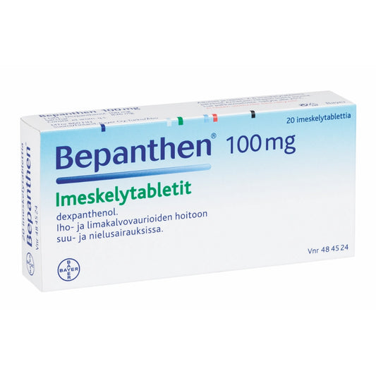 BEPANTHEN 100 mg imeskelytabletti 20 tablettia