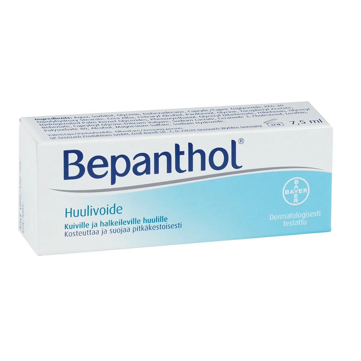Bepanthol Huulivoide – hajusteeton huulivoide karheille huulille
