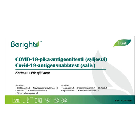 Beright Covid-19-pika-antigeenitesti (syljestä) Kotitesti 1 kpl