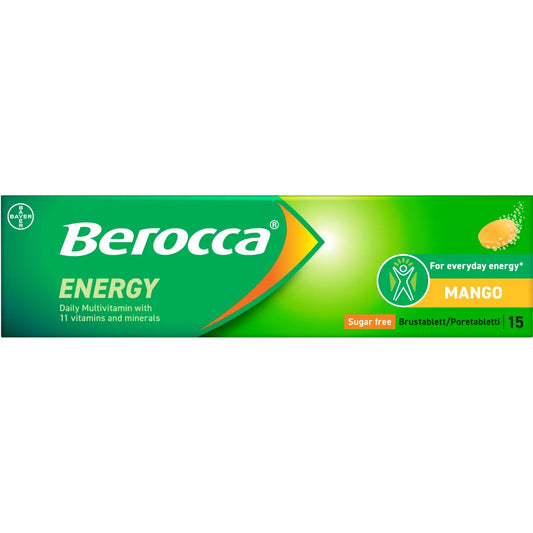 Berocca Energy Mango poretabletti 15 kpl