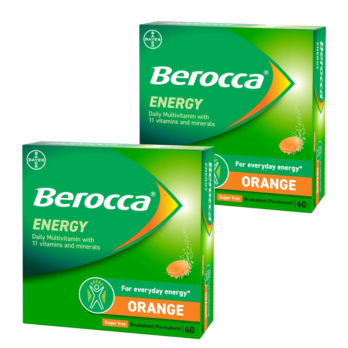 BEROCCA Energy Orange poretabletti 2x60 kpl