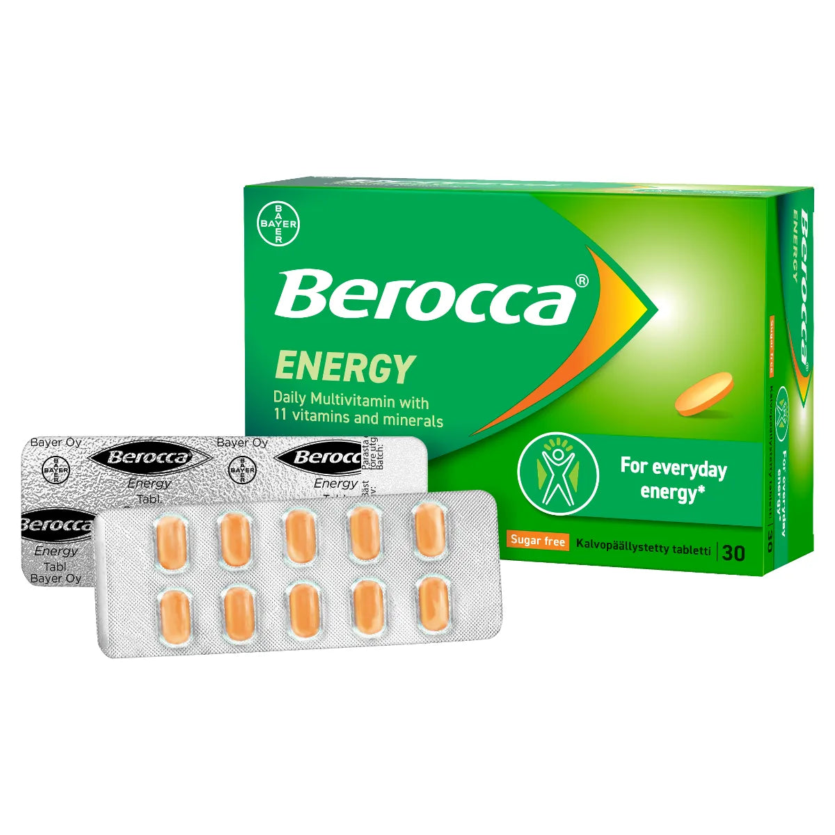 BEROCCA Energy tabletti 30 kpl läpipainopakkauksessa