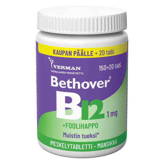 BETHOVER B12 + Foolihappo mansikka 150 + 20 tabl