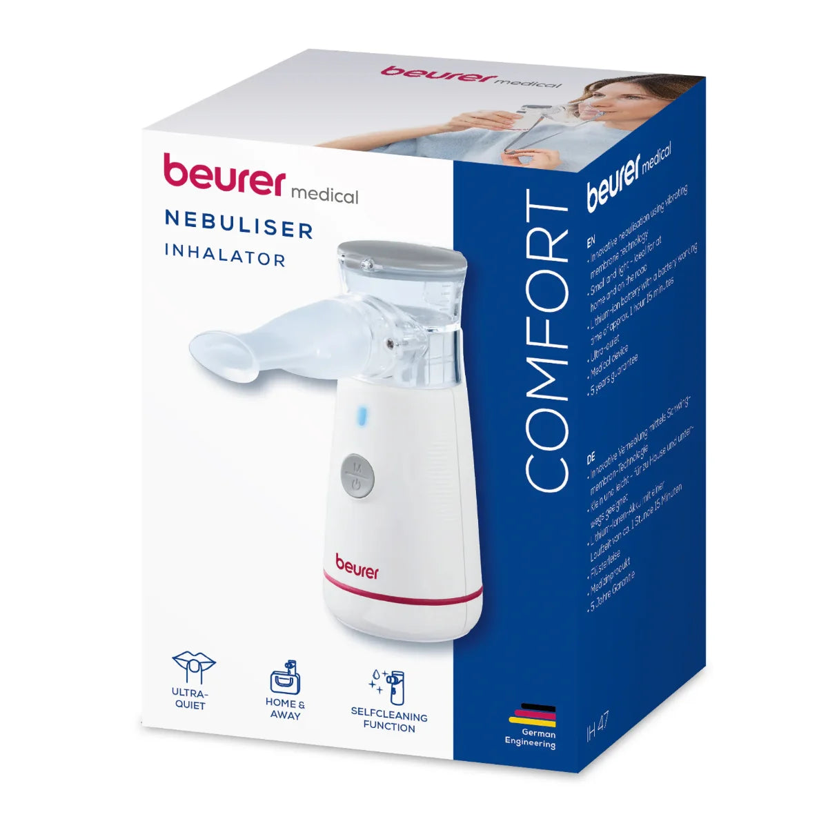Beurer IH47 Inhalaattori kotiin ja matkalle