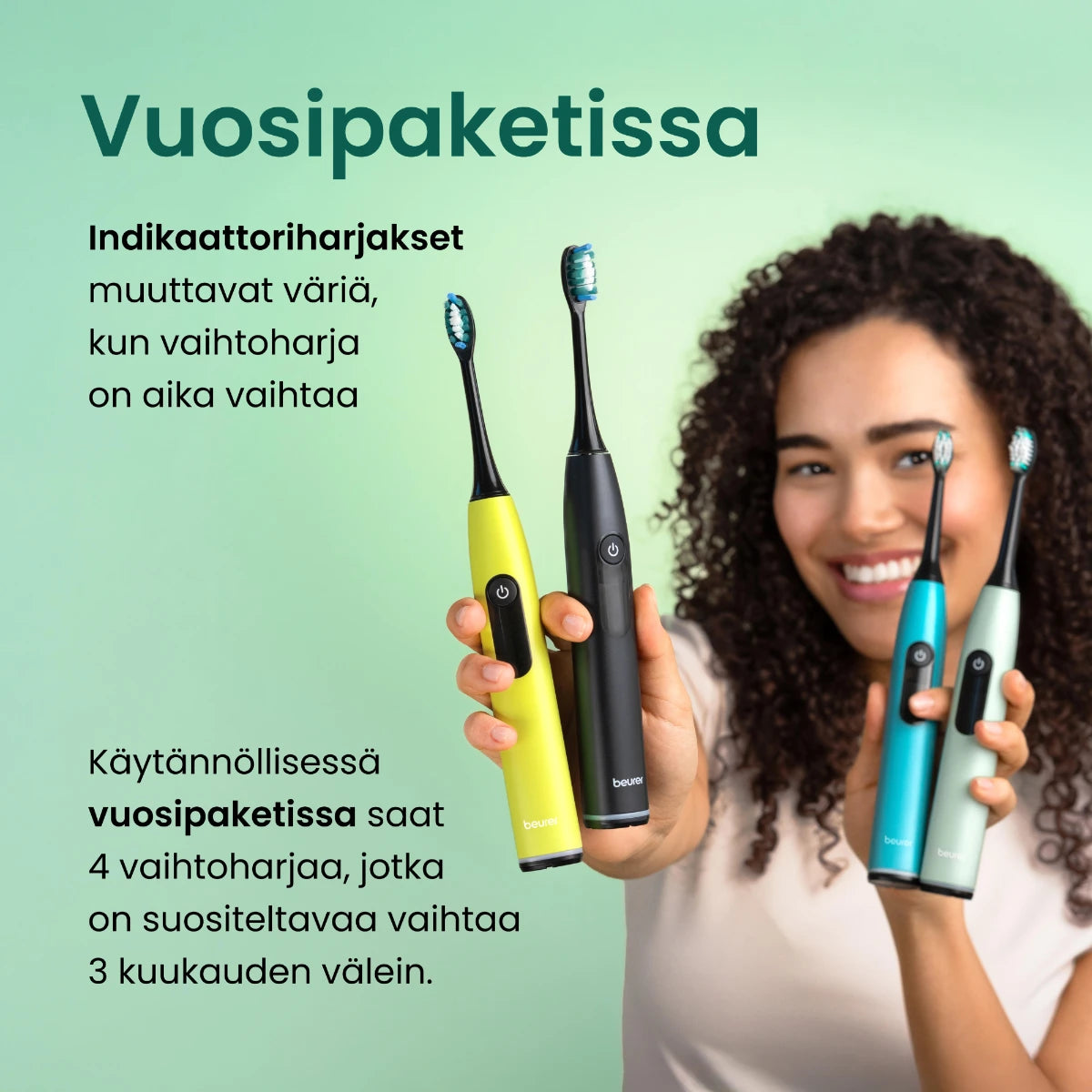 Beurer SC Premium White vaihtoharjat vuosipaketissa