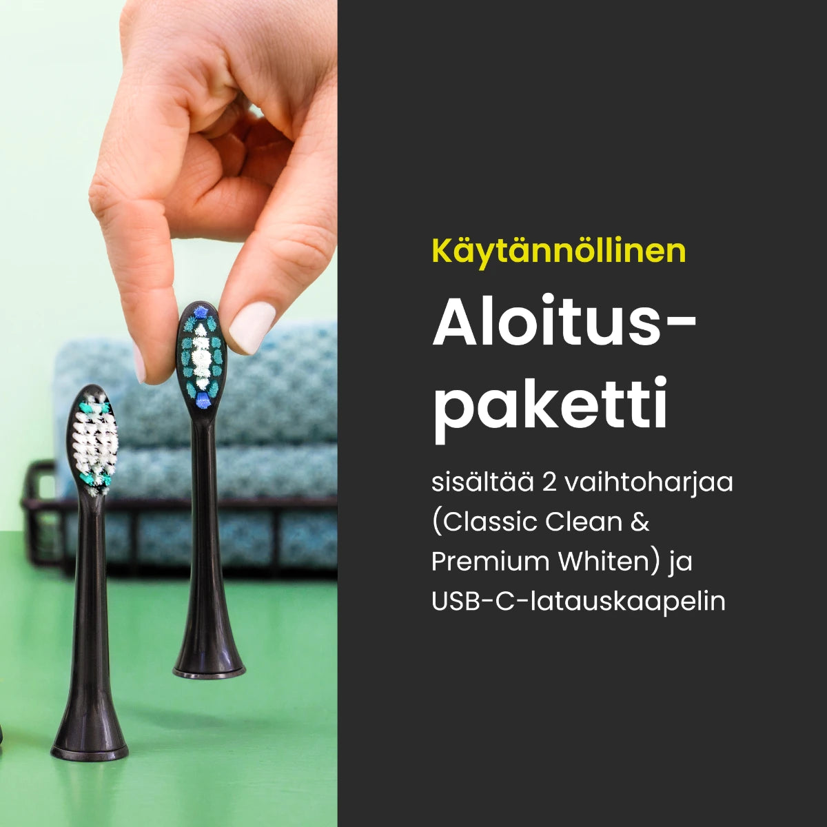 Beurer SC30 Sonic-sähköhammasharja 1 kpl aloituspaketissa 2 vaihtoharjaa ja latauskaapeli