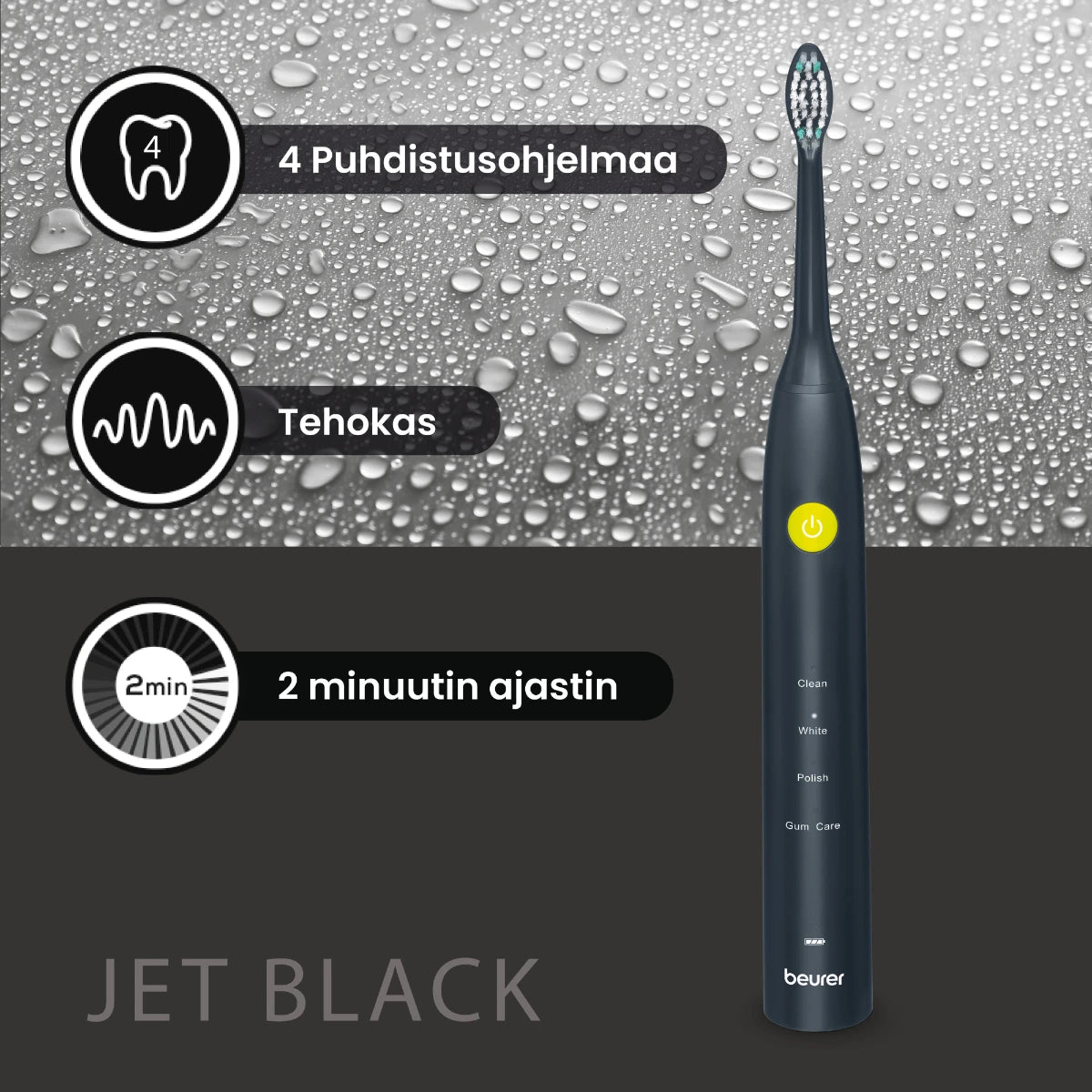 Beurer SC30 Sonic-sähköhammasharja 4 puhdistusohjelmaa