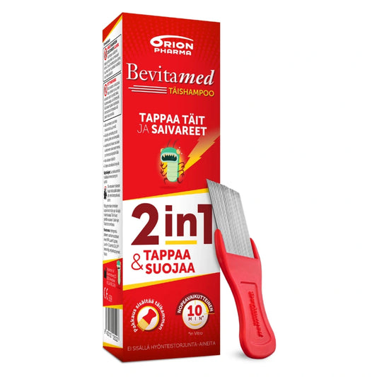 BEVITAMED Täishampoo 100 ml on helppokäyttöinen ja nopeavaikutteinen
