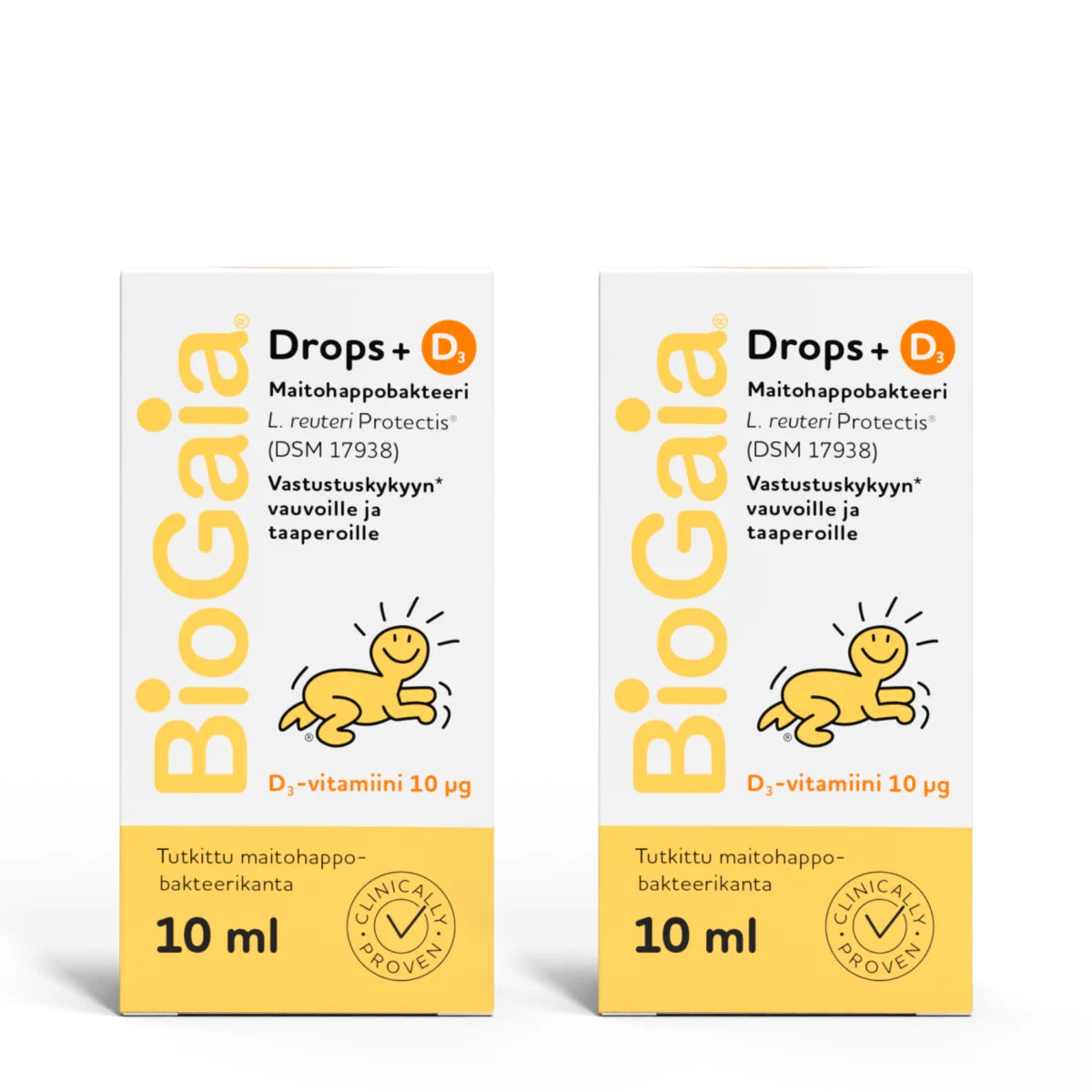 BioGaia Drops + D3 2x10 ml