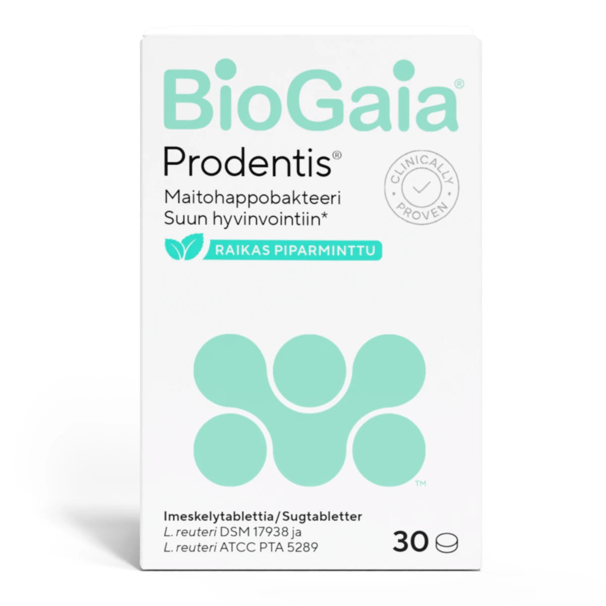 BioGaia Prodentis 30 tabl. – imeskelytabletti raikas piparminttu