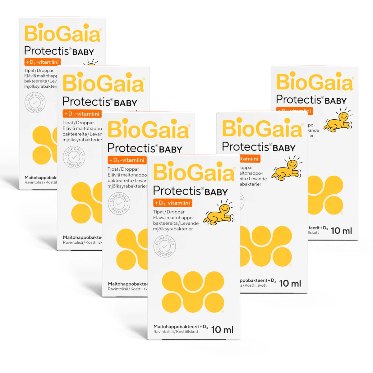 BioGaia Protectis Baby 6x10 ml monipakkaus