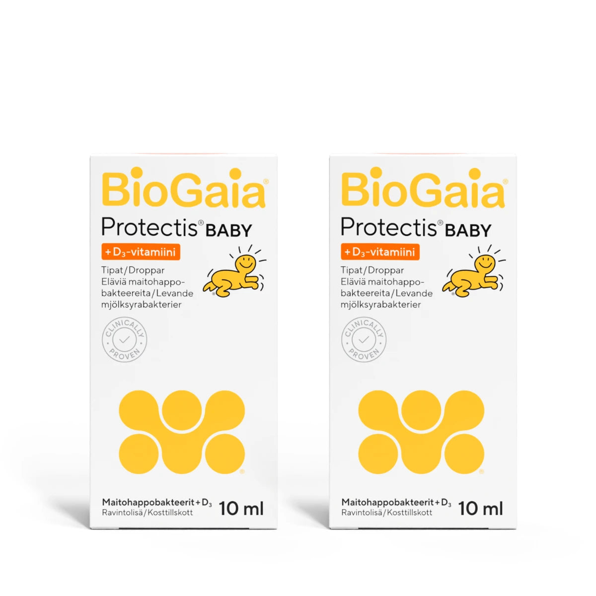 BioGaia Protectis Baby + D3 tuplapakkaus