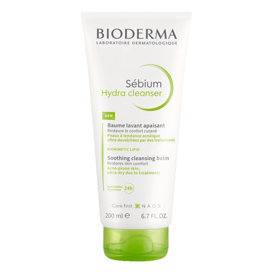 Bioderma Sébium Hydra Cleanser Balm 200 ml – Rauhoittava puhdistusbalmi kuivalle ja akneen taipuvaiselle iholle