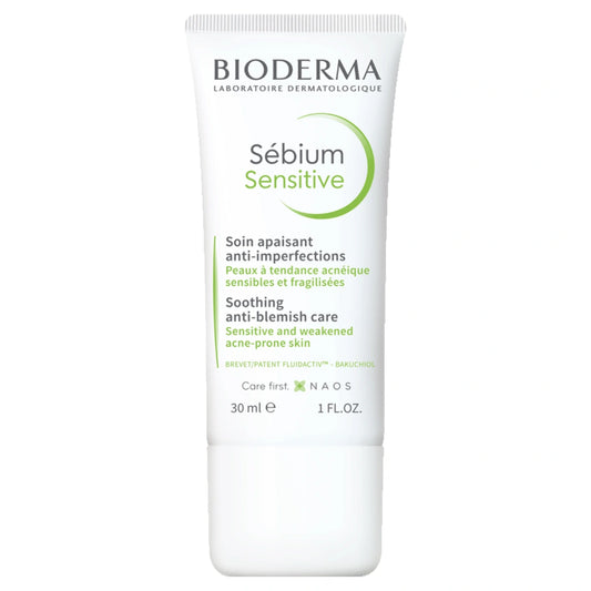 Bioderma Sébium Sensitive 30 ml – rauhoittava voide epäpuhtaalle iholle