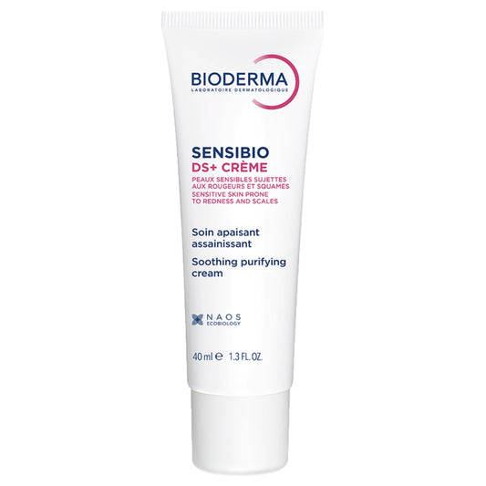 Bioderma Sensibio DS+ Soothing Purifying Cream 40 ml – Rauhoittava ja puhdistava voide punoittavalle, hilseilevälle herkälle iholle