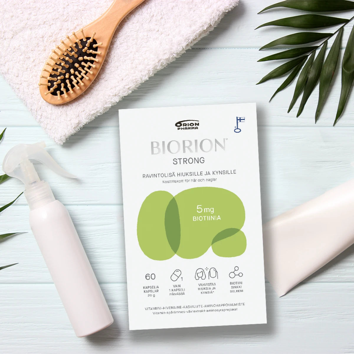 Biorion Strong ravintolisä hiusten hyvinvointiin