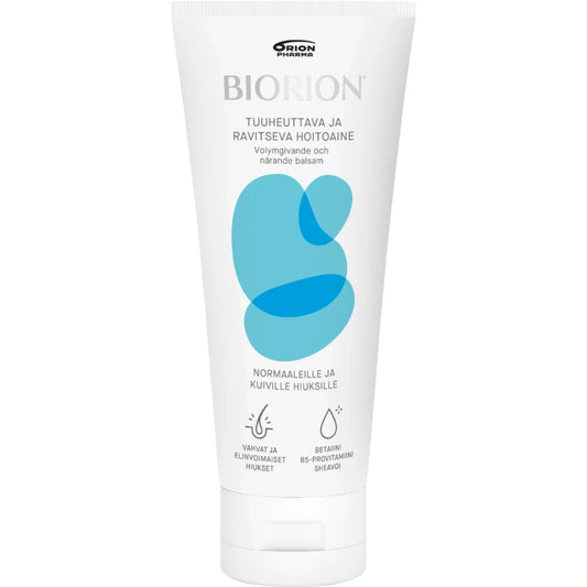 BIORION Hoitoaine 250 ml tuuheuttava ja ravitseva kuiville tai normaaleille hiuksille