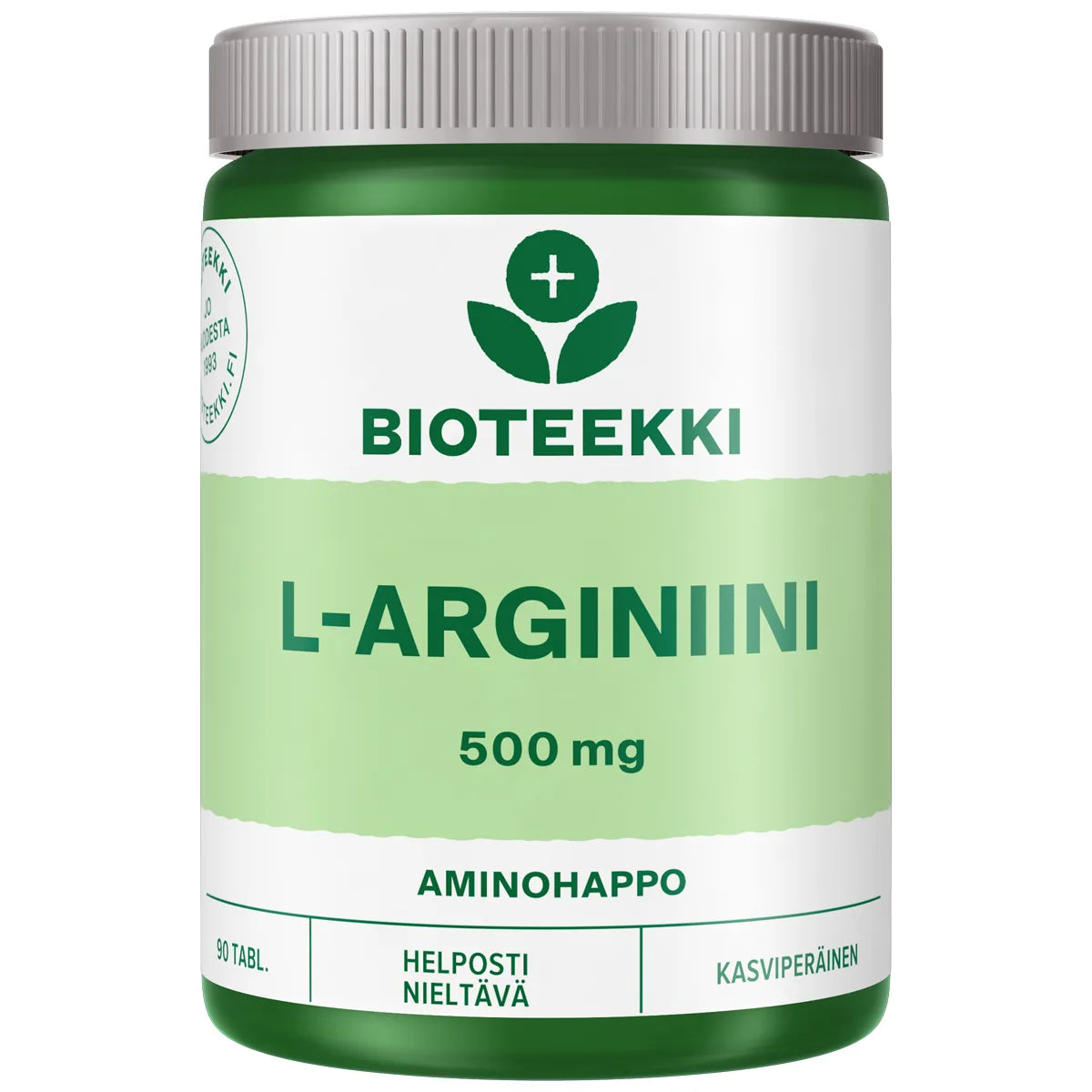 Bioteekki L-Arginiini tabletti 90 kpl vegaaninen aminohappoa sisältävä ravintolisä