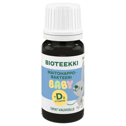 Bioteekki Maitohappobakteeri Baby + D3 Tipat 8 ml