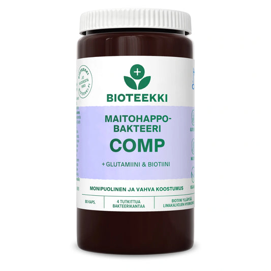 BIOTEEKKI Maitohappobakteeri Comp kapseli 80 kpl