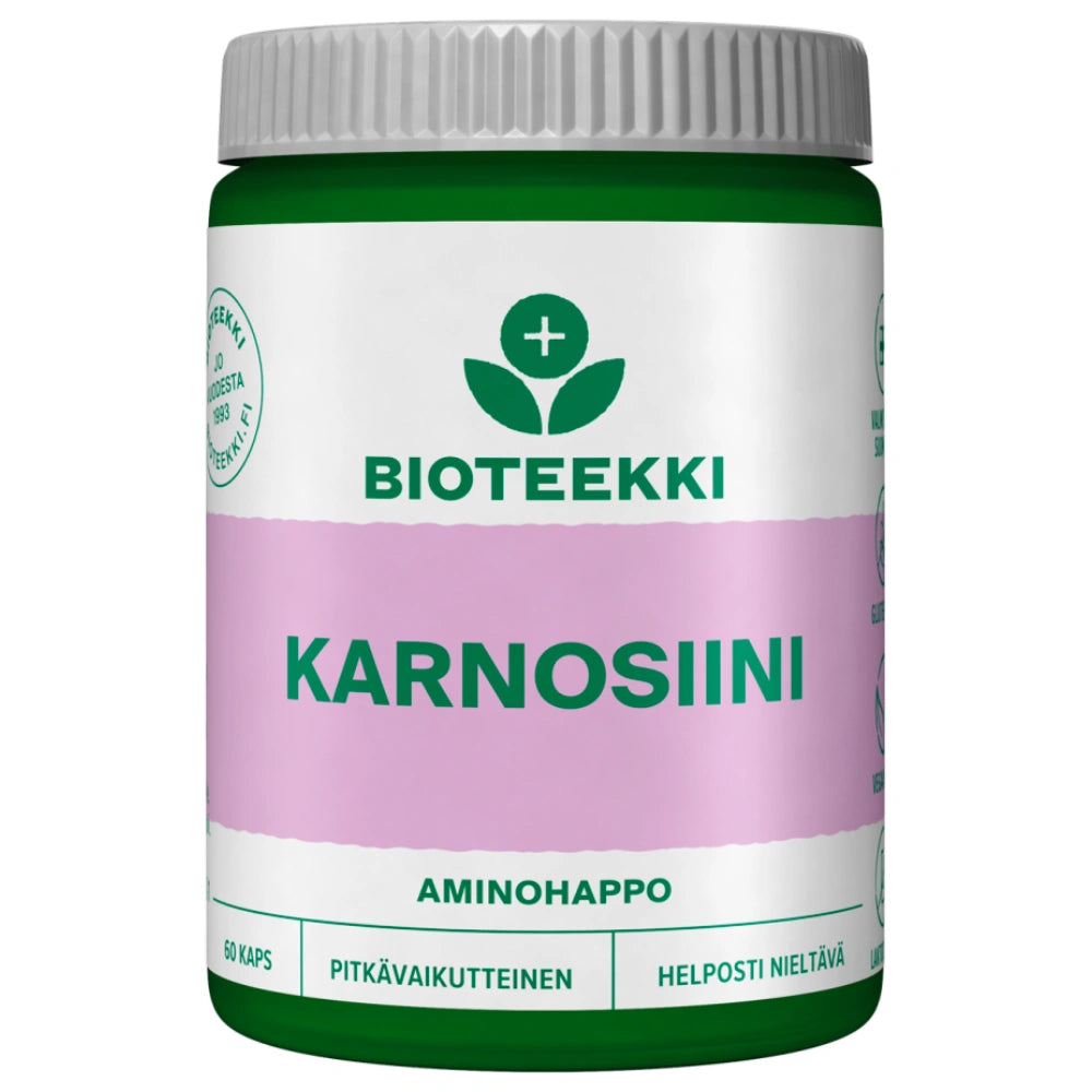 BIOTEEKKI Karnosiini kapseli 60 kpl