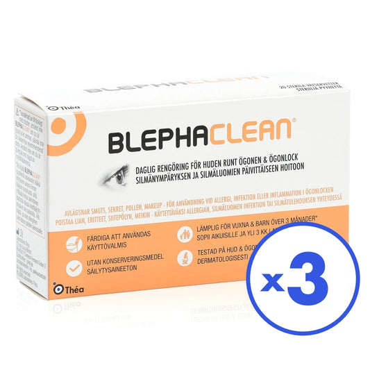 BLEPHACLEAN Puhdistuspyyhe 3x20 kpl