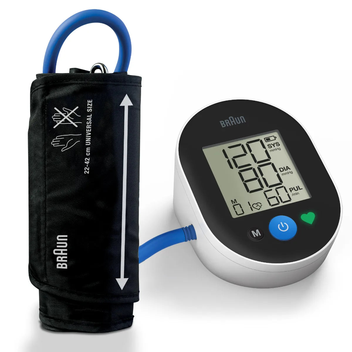 Braun ExactFit™ 2 Verenpainemittari – Helppokäyttöinen ja kompakti mittari verenpaineen kotiseurantaan