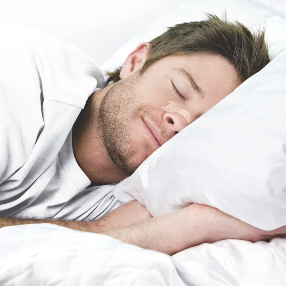 BREATHE Right Beige nenäteippi Large avaa nenän nukkuessa