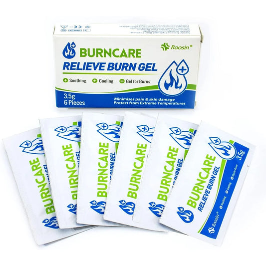 BURNCARE Palovammageeli 6x3,5 g rauhoittava ja viilentävä palovammojen hoitoon