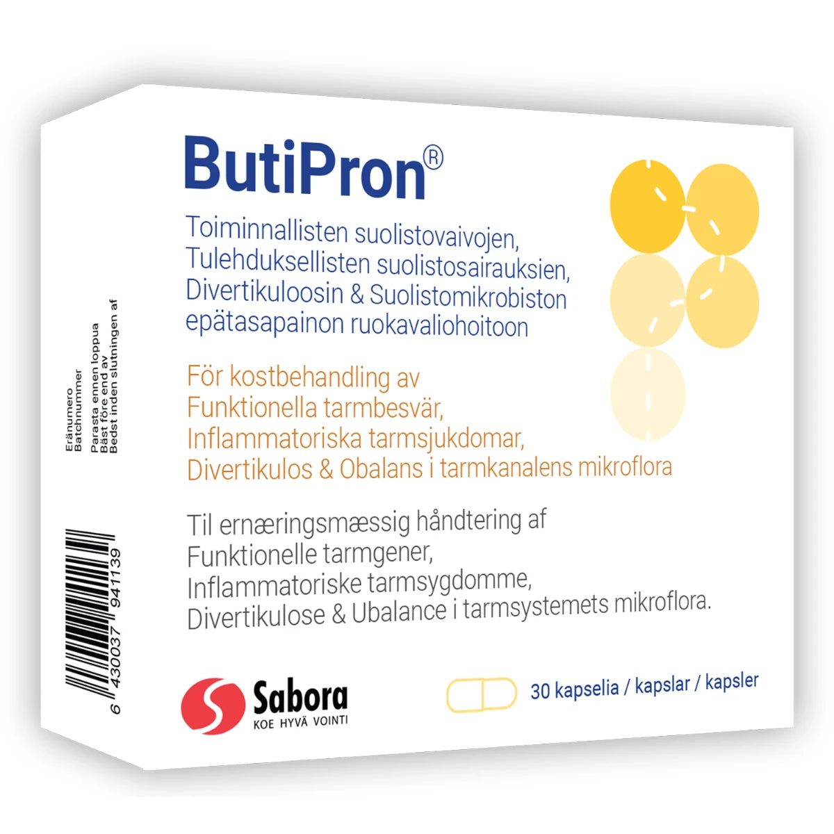 ButiPron 30 kapseli toiminnallisiin suolistovaivoihin