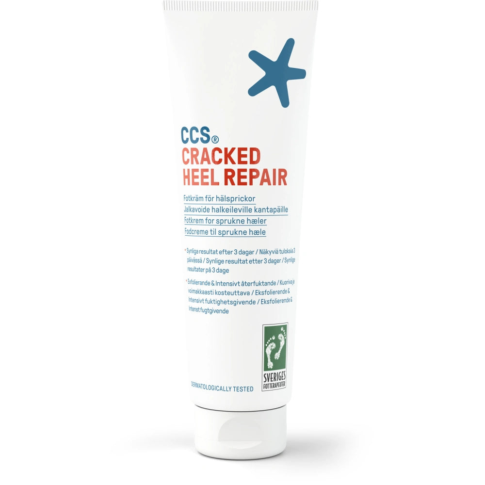 CCS Cracked Heel Repair kantapäävoide 125 ml tuo näkyviä tuloksia jopa kolmessa päivässä