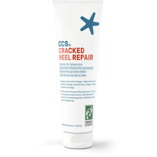 CCS Cracked Heel Repair kantapäävoide 125 ml tuo näkyviä tuloksia jopa kolmessa päivässä