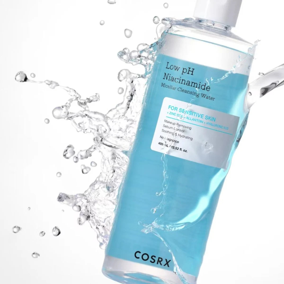 COSRX Low pH Niacinamide Micellar Cleansing Water 400 ml misellivesi herkälle iholle