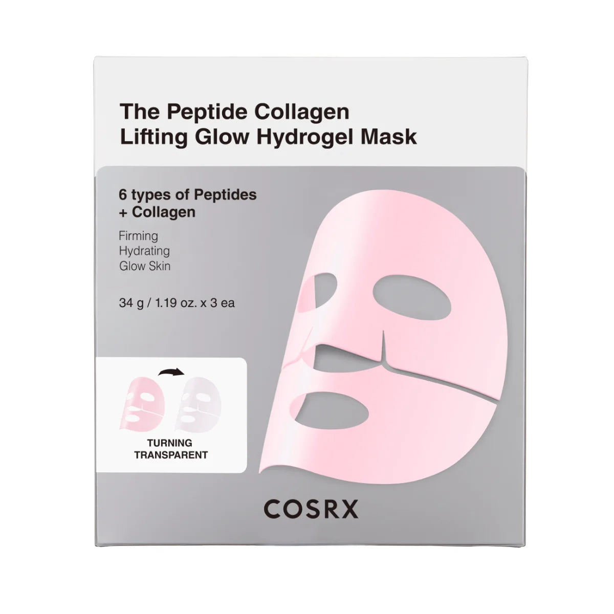 COSRX Peptide Glow Hydrogel Mask 3 kpl
