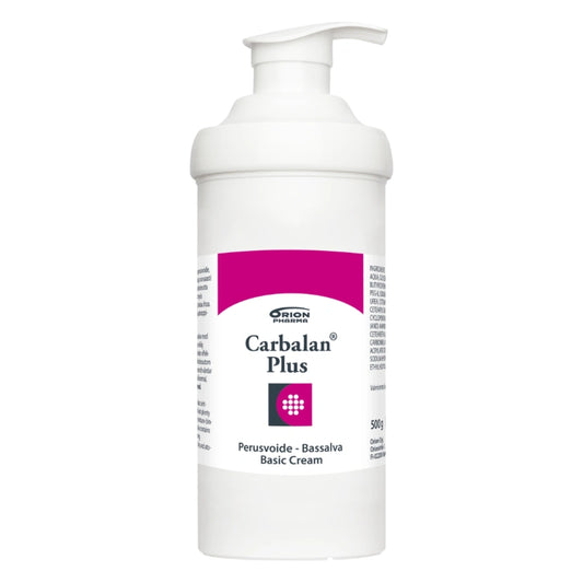 CARBALAN Plus perusvoide 500 g karbamidia ja karitevoita sisältävä perusvoide pumppupullossa