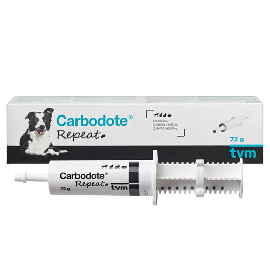Carbodote Repeat oraaligeeli 72 g – aktiivihiiligeeli eläimille&nbsp;