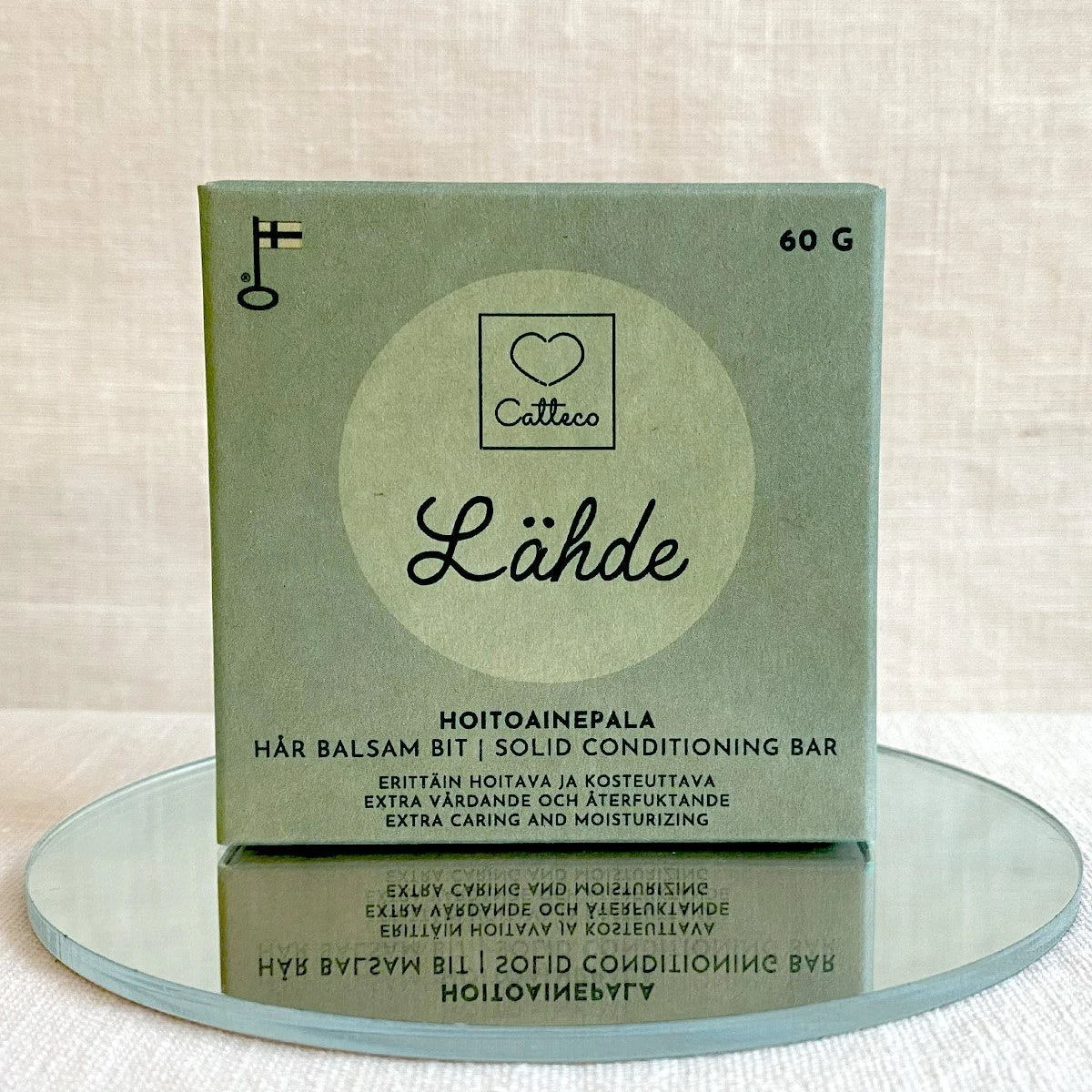 CATTECO Lähde hoitoainepala 60 g erittäin hoitava ja kosteuttava hoitoainepala