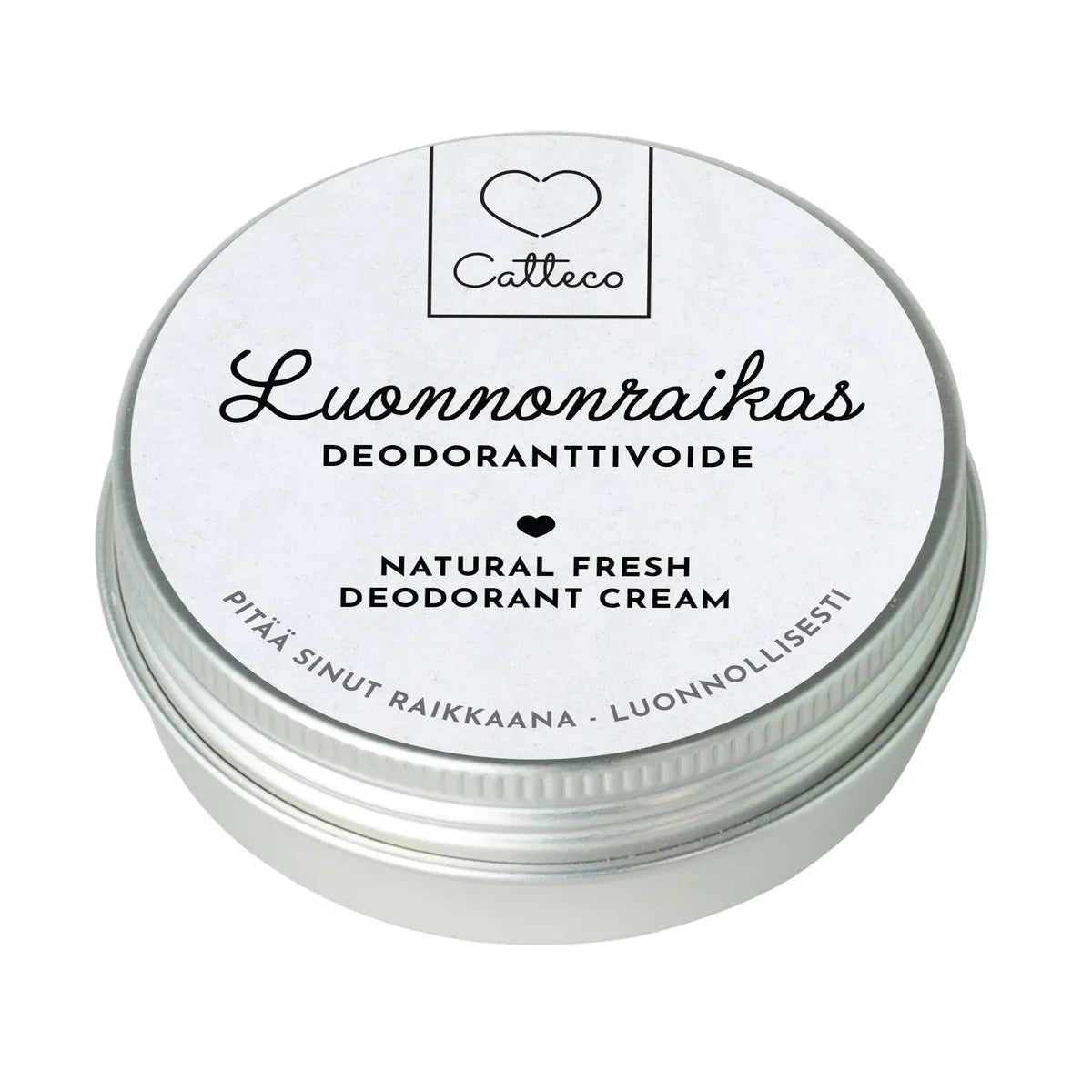 CATTECO Luonnonraikas deodoranttivoide 60 g – käsintehty, ilman alumiinia