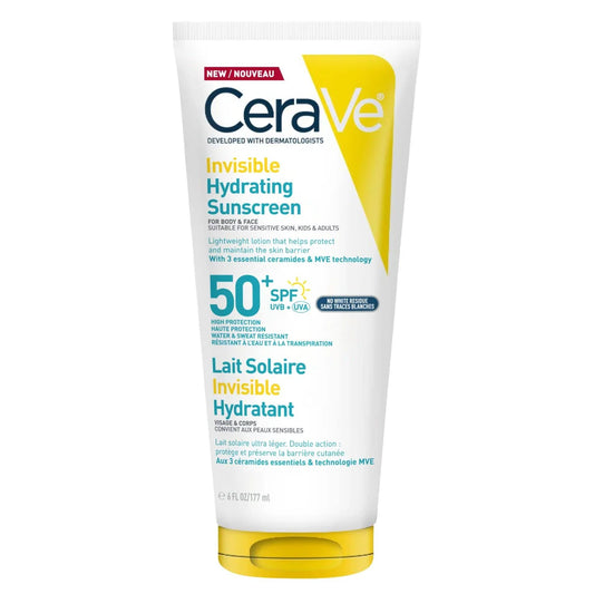 CeraVe Invisible Hydrating Sunscreen SPF50+ aurinkosuojavoide 177 ml