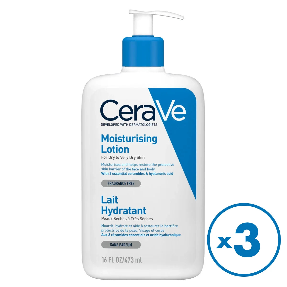 CERAVE Moisturising Lotion 3x473 ml osta enemmän kerralla - kampanjapakkaus