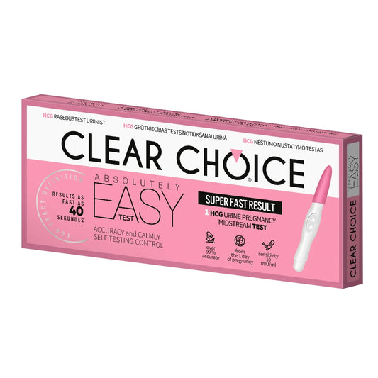 CLEAR CHOICE AET 6 päivää ennen raskaustesti 1 kpl herkkä ja nopea raskaustesti